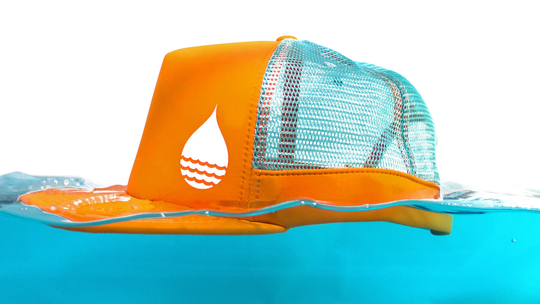 Buoy Wear Floating hat for SUP, Kiteboarding, fishing, kitesurfing, sailing, boating anything water related
