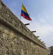 Cartagena Colombia wall canons old colonial town kiteboarding kitesurfing trip safari comekitewithus windy 