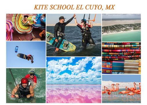 Learn kiteboarding in El Cuyo, Mexico or in the Gorge U.S.A.  IKO certified kitesurfing lessons