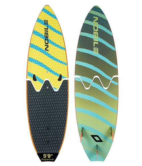 Nobile split board for surfing is the future for traveling with your kiteboarding gear.  Split board foil for kitesurfing is upon us.