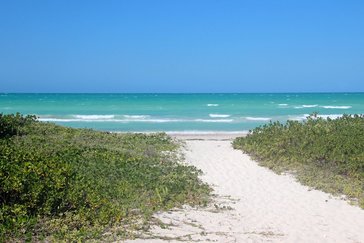 el cuyo mexico white sand beach clear blue water yucatan mexico best beach cancun playa del carmen empty tulum kiteboard iko school lessons